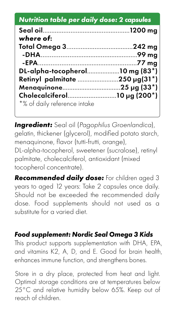 Nordic Seal Omega 3 Kids