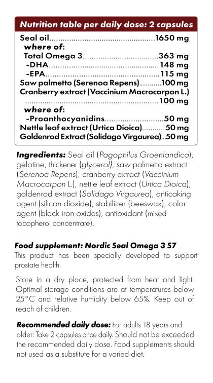 Nordic Seal Omega 3 S7